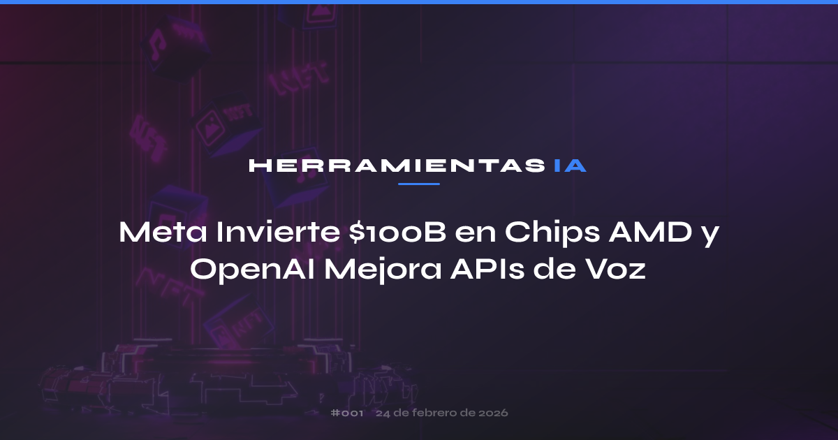 Meta Invierte $100B en Chips AMD y OpenAI Mejora APIs de Voz